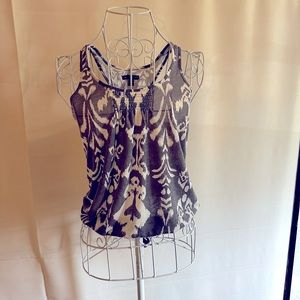 AMERICAN EAGLE tank in white and grey. Size XS